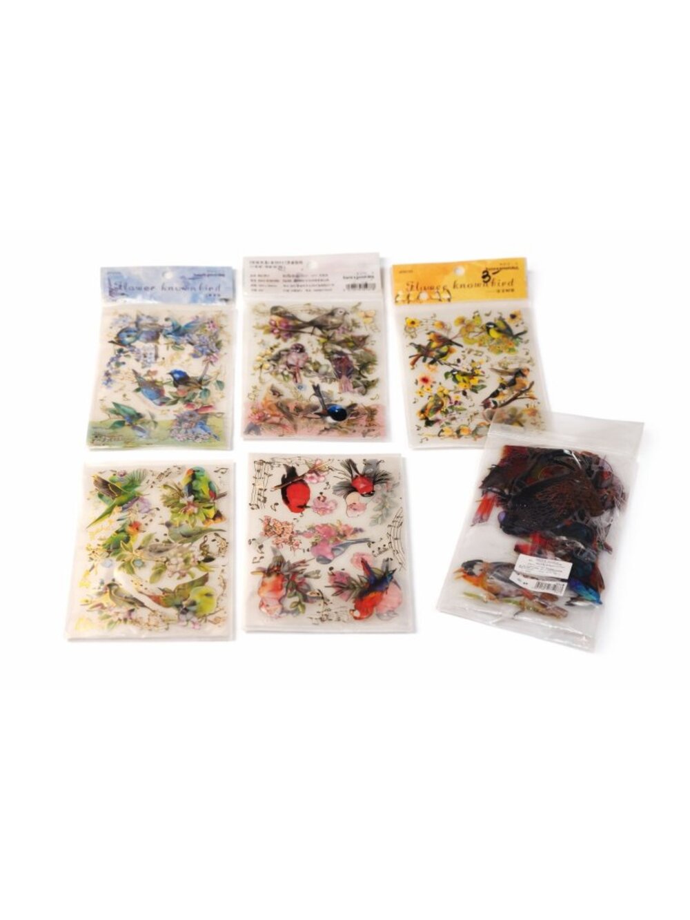 Bird And Butterfly Ephemera Stickers Vintage Style Scrapbooking Junk Journal Sup